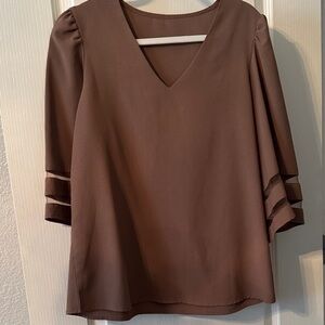 Elegant Brown Women's Top